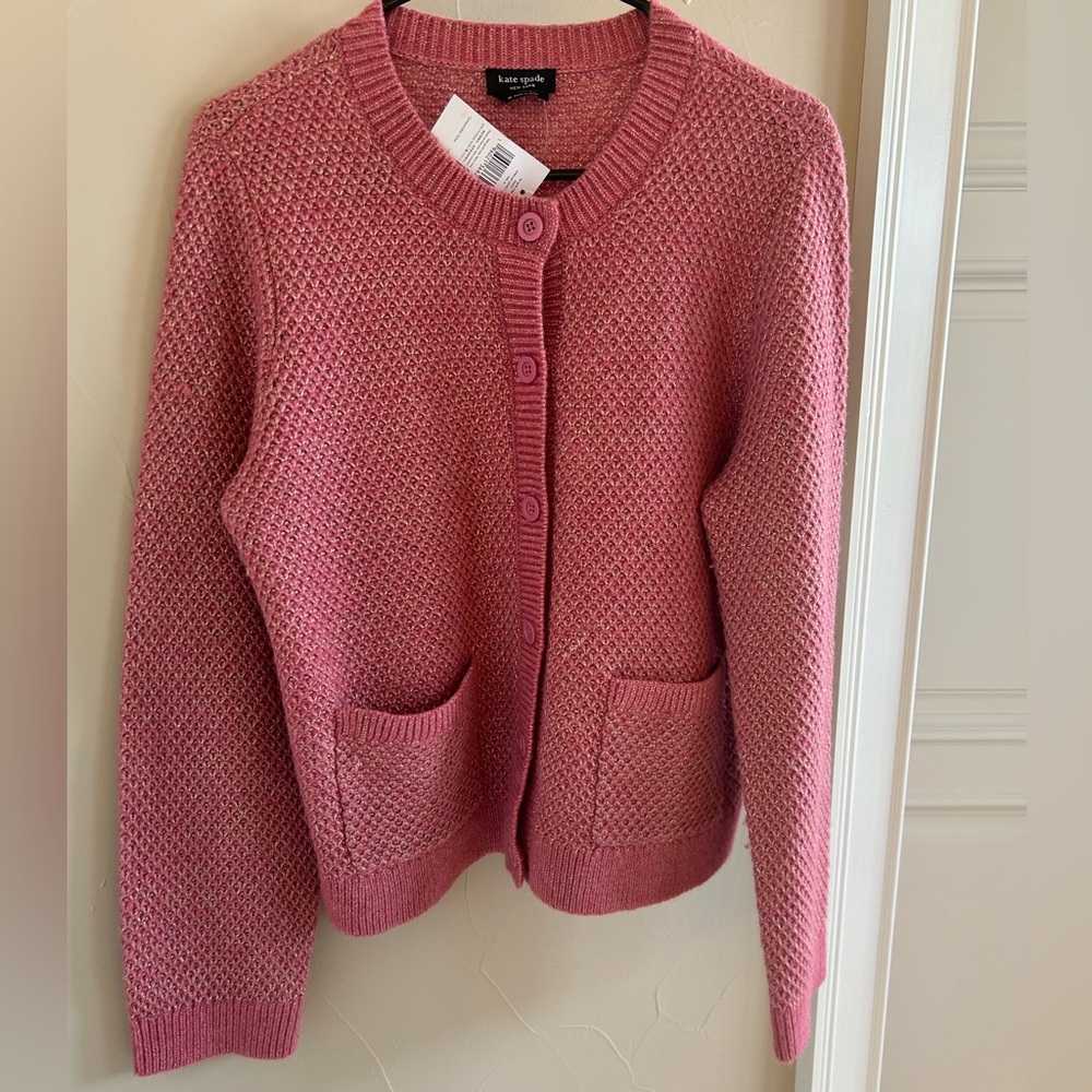 Kate Spade Textured Sparkle Cardigan